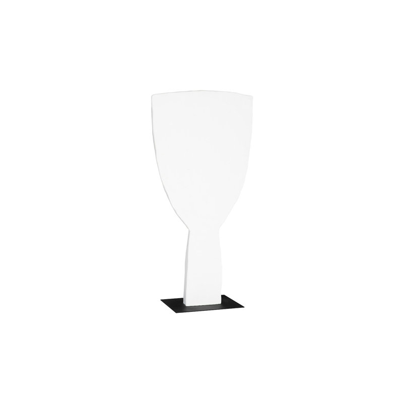 Cycladic Head Sculpture, Classic, White, 53" H x 26" W x 15" D