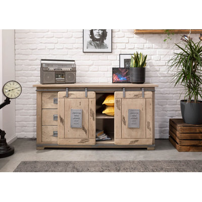 Railway 150cm Solid Wood Sideboard