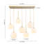 Luminaire suspendu 7 lumières en verre dégradé pour îlot-199178127-199178129