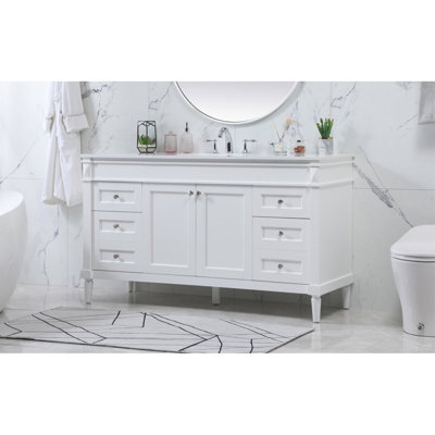 Calbe 60"" Single Bathroom Vanity Set -  Canora Grey, 6AECC26106BA42A1B08ED5D5049FC84A