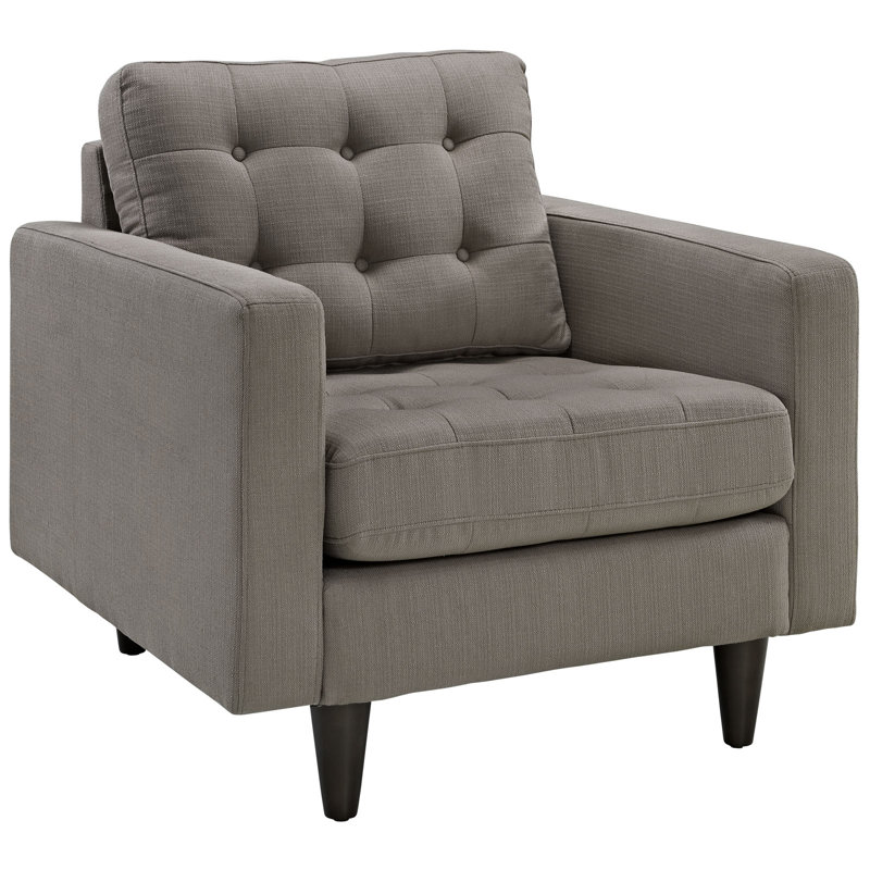 Fauteuil rembourré, Mélange de polyester granit