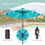 Parasol de marché lumineux 7,5 pi Asylbek-456387852