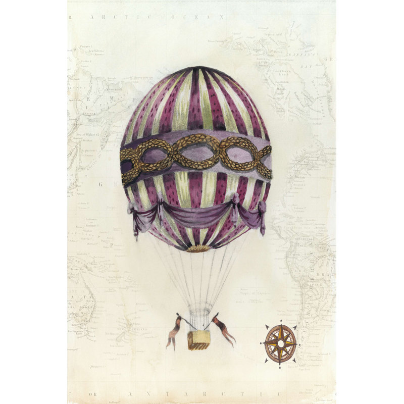 Ballons à air chaud rétro I, H 12 po x l 8 po