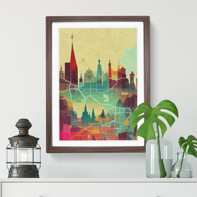 City Skyline Map No.1 - Wall Art