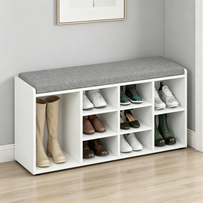 9 Pair Shoe Storage Bench