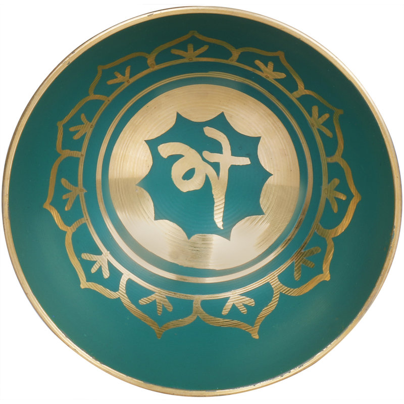 Bol décoratif en métal vert