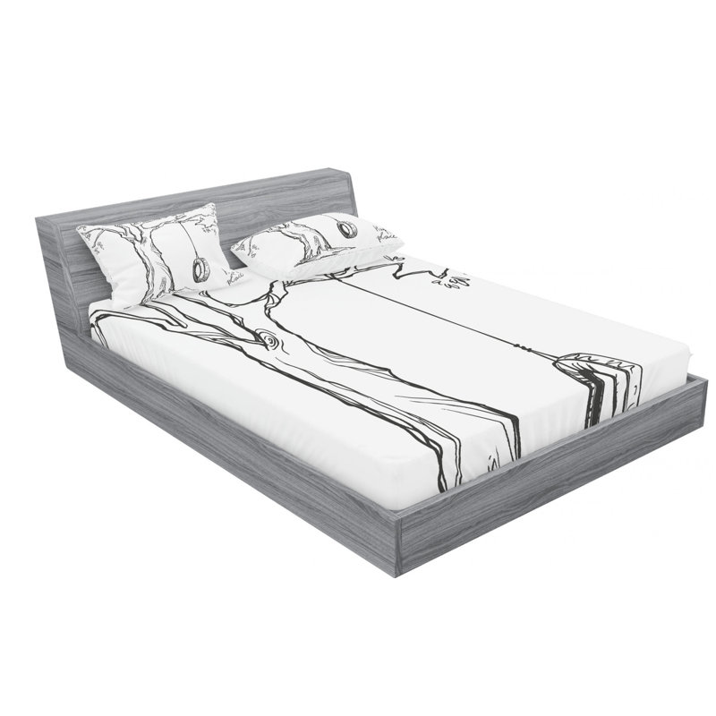 Microfiber Sheet Set, Full Sheet Set with Fitted Sheet