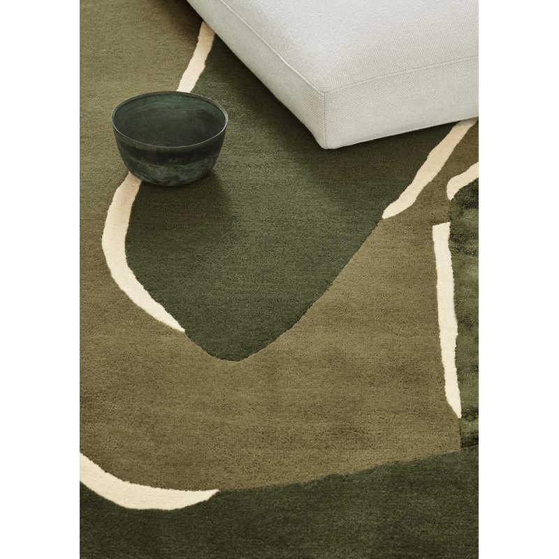 Muse Handmade Wool Abstract Area Rug