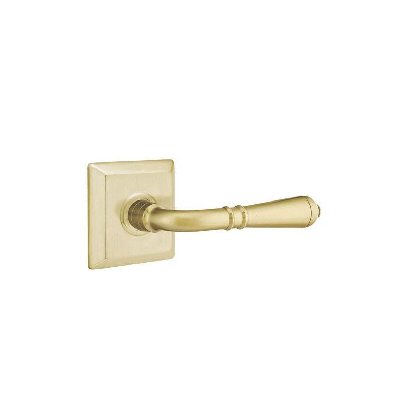 Privacy Door Lever, Satin Brass, Right