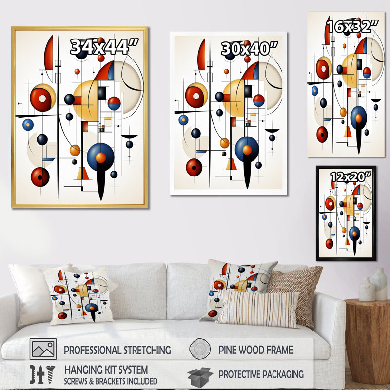 Mystery Source codes Minimal Geometric - Modern, impression sur toile géométrique moderne, H 32 po x l 16 po x P 1 po