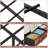 Queen Bed with 6 Drawers and Open Storage Headboard, Adjustable LED Light and Charging Station, No Box Spring Needed-1171423564