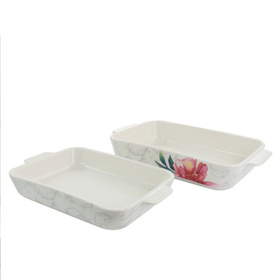 Martha Stewart 2 Piece Ceramic Baker Set