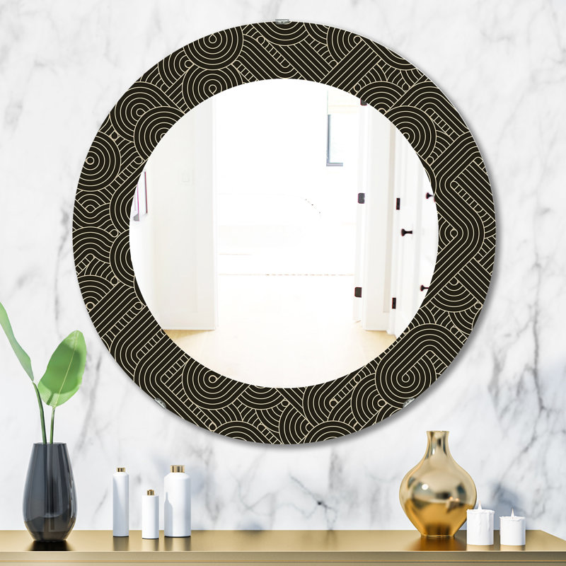 Miroir scandinave 22 Mid-Century, H 23,6 po x l 23,6 po