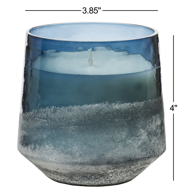 Beautifully Done Baltic Glass Candle, Hidden Lake, Baltic Glass