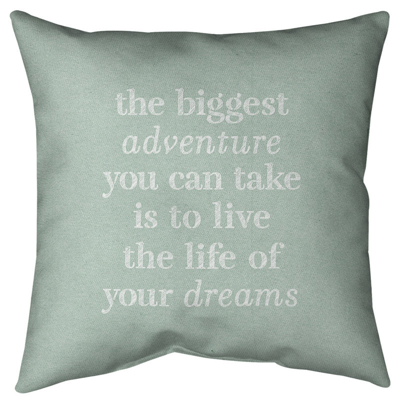 Coussin de sol, 40 po x 40 po, Vert / blanc