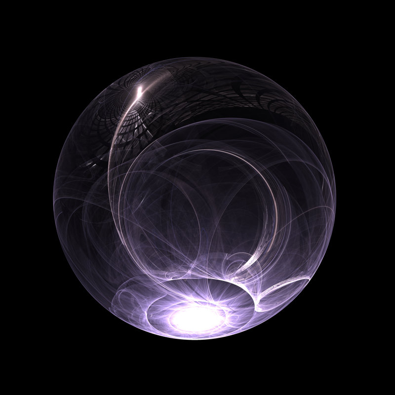 Boule magique par Pobytov, H 30 po x l 30 po