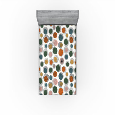 Drap-housse à motif floral Ambesonne