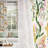 Floral Patterned Curtains Mid Century Botanical Drapes,Room Darkening Curtain,Rod Pocket Back Tab Floral Drapes,Set of 2-1078439875-1078439878
