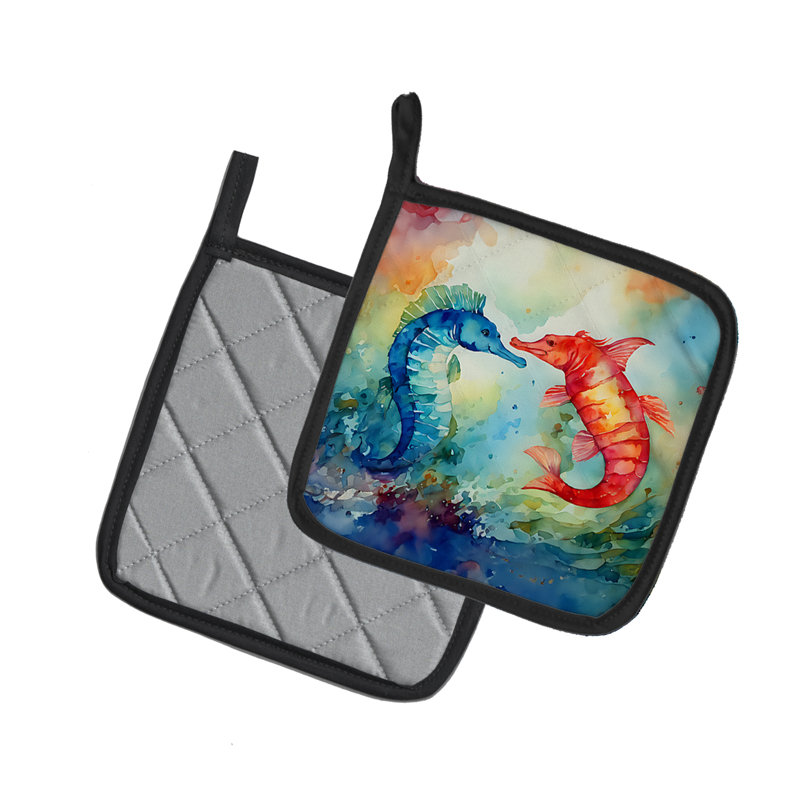 Caroline's Treasures Nautical Collection Polyester Potholder Set