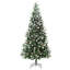 Arbre de Noël vert pin artificiel floqué / givré-34449682