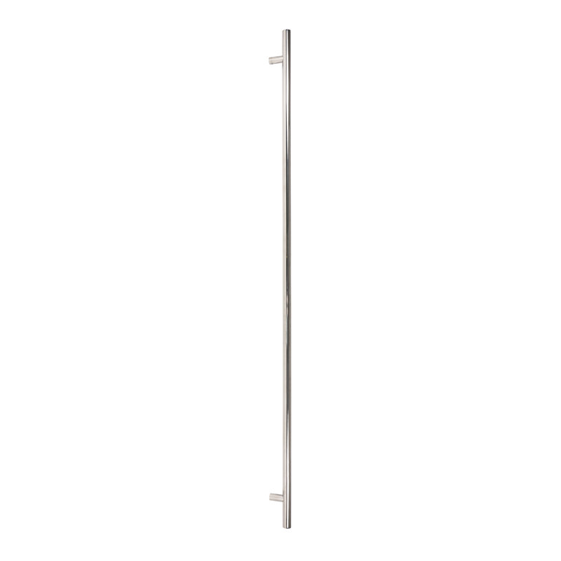 SS (316) 1.8m T Bar Handle Bolt Fix 32mm Ø, Polished Chrome