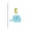 Animal Alphabet E - impression d'art graphique-52841229-52841233-52841238