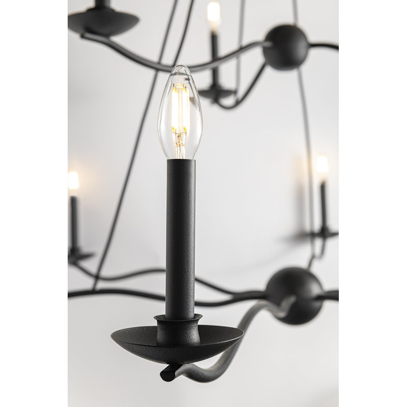 Lustre classique / traditionnel à 9 lumières de style bougie Bryce
