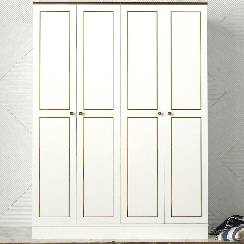 Bradt 4 Door Manufactured Wood Wardrobe