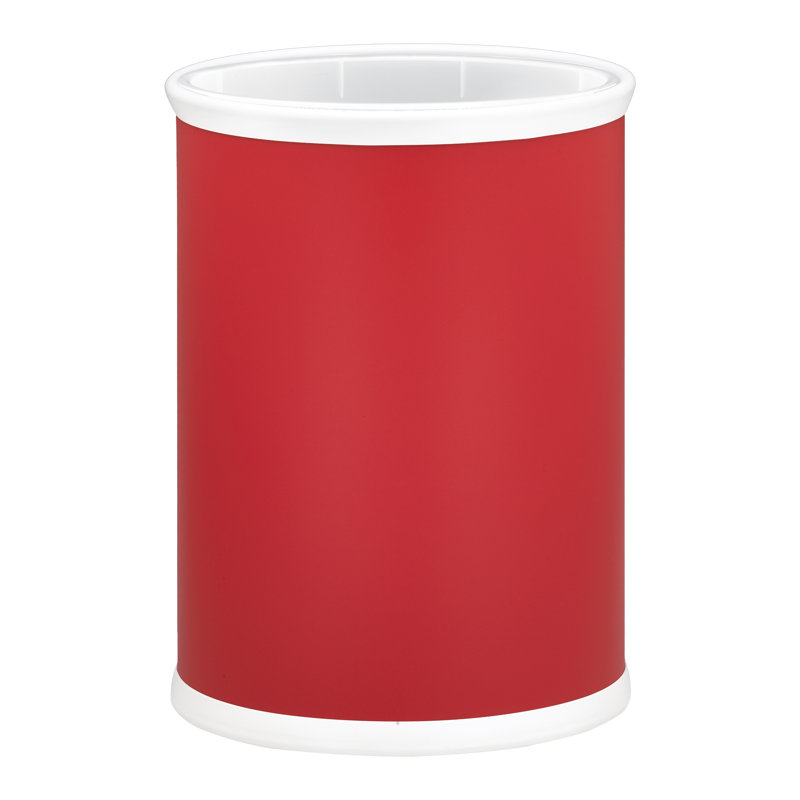 Corbeille ouverte avec doublure en plastique Lamariyah - 3,25 gallons, Rouge