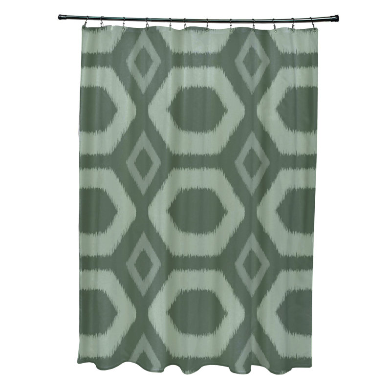 Anita Floral Shower Curtain, Green