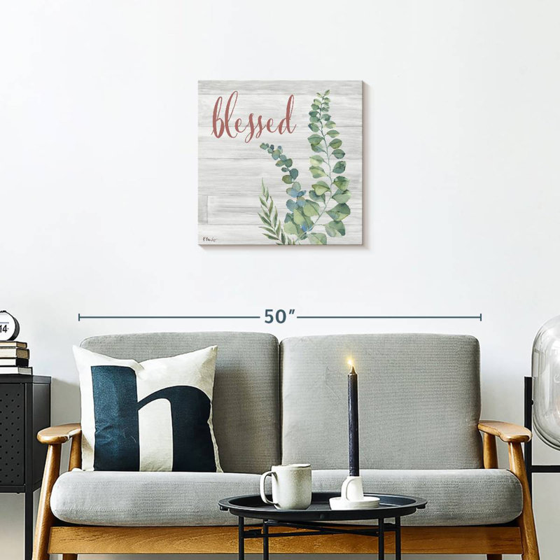 Fleur d'eucalyptus Harnek II, H 20 po x l 20 po