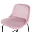 Glasscock Upholstered and Velvet Bar Stool with Steel Frame-666634311