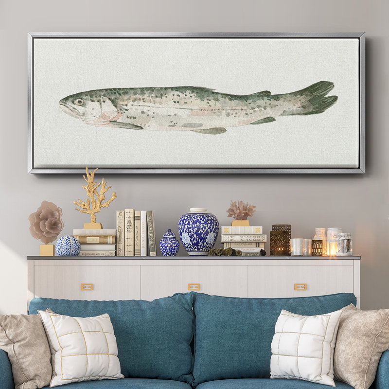 Fresh Catch II- Framed Canvas, 20" H x 50" W