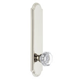 Grandeur Arc Tall Plate Privacy with Chambord Crystal Door Knob