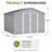 Large Metal Double Door Shed