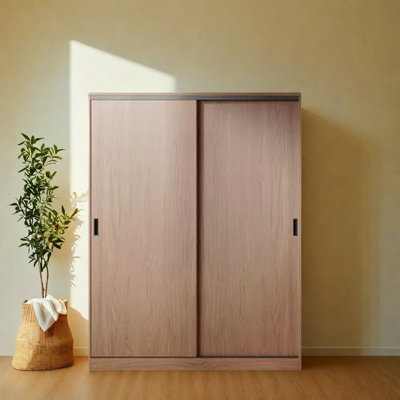 Garde-robe simple noyer classique