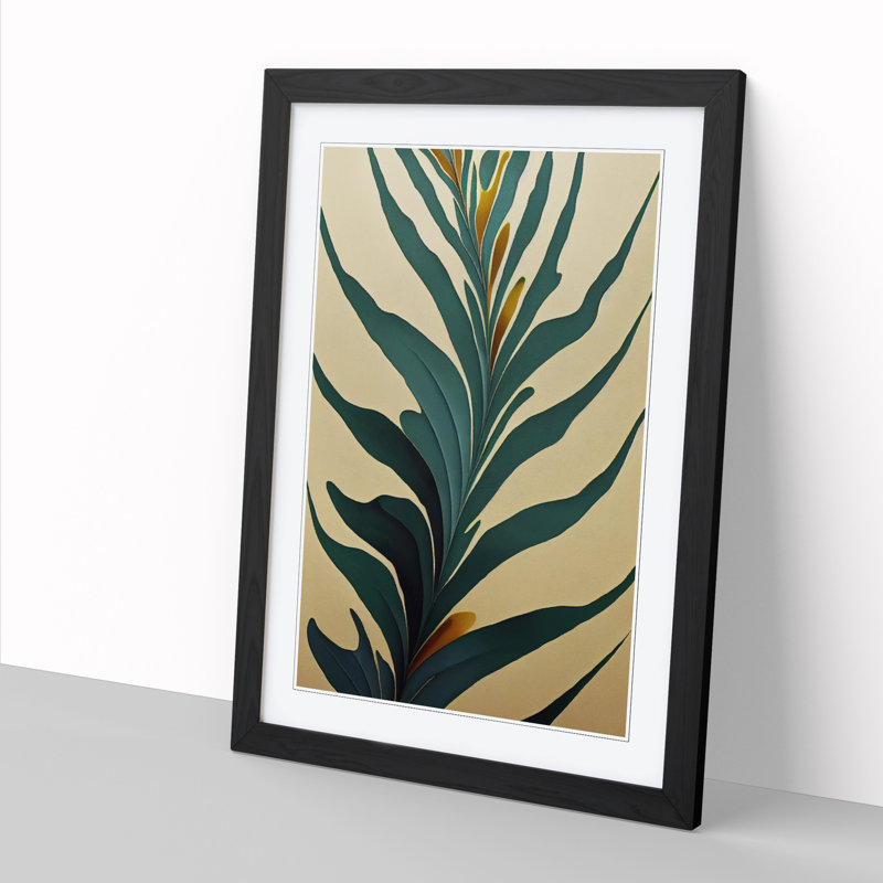 Plant Leaf Art Vol.3 - Framed Print, Walnut, 34cm H x 25cm W x 2cm D