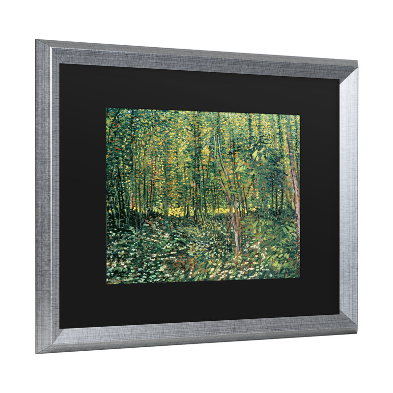 Art mural sur toile tendue - Vincent Van Gogh «Trees and Undergrowth, 1887», art mural pour salon, chambre à coucher ou bureau - 11 x 14