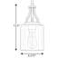 Luminaire suspendu cylindrique à 1 lumière Rumaysa-873186958