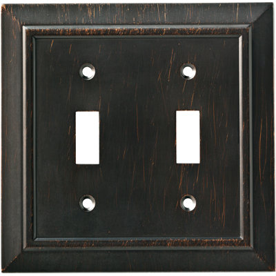 Classic Architecture 2-Gang Toggle Light Switch Wall Plate