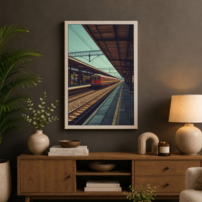 Platform Under Steel Industrial - Wrapped Canvas