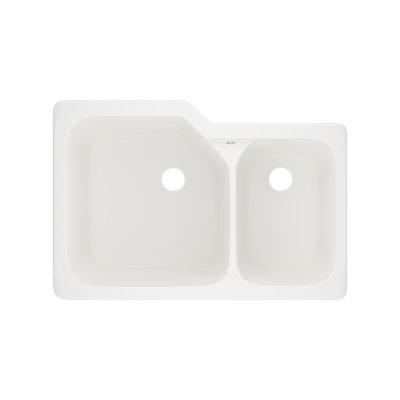 Allia™ 33" Fireclay 2 Bowl Undermount Kitchen Sink