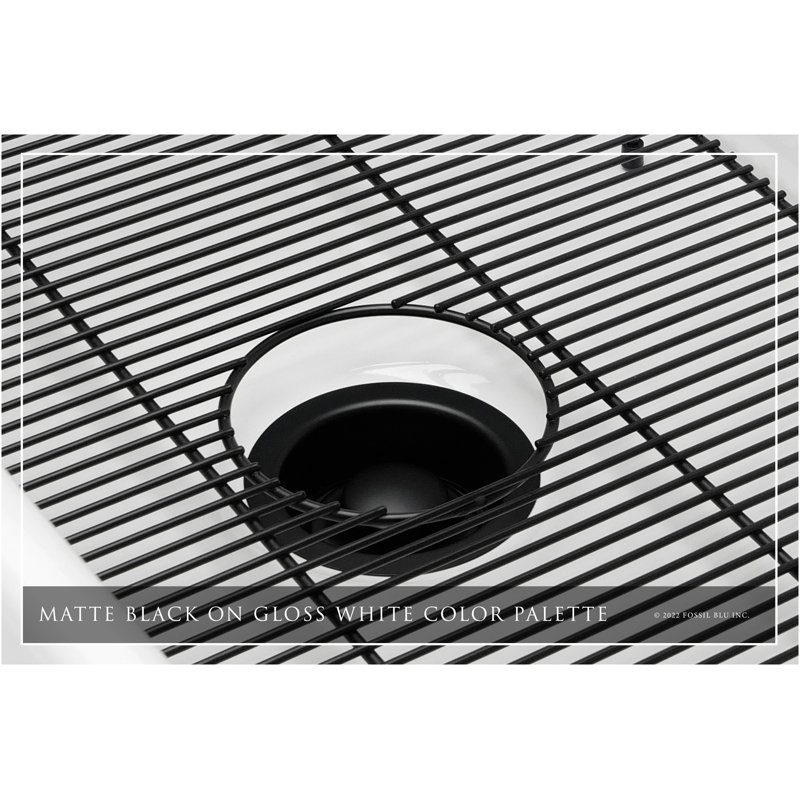 Luxury 33" L x 20" W Dual Mount Kitchen Sink with Basket Strainer, Matte Black Accessories