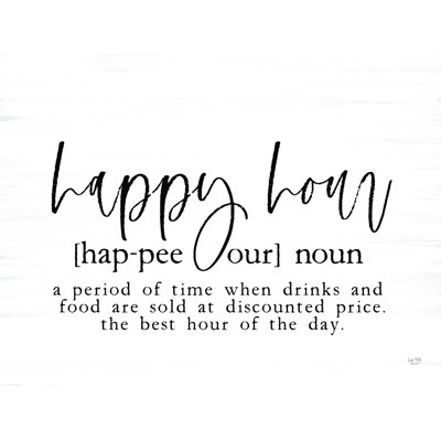 " Happy Hour Definition " by Lux + Me Designs