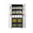 Lockable Metal Cabinet With 4 Adjustable Shelves - Ideal For Home Garage And Office Storage Locking Doors Organize Space