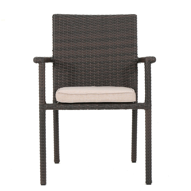 SAN PICO DINING CHAIR-MULTI BROWN,1PC With Cushion