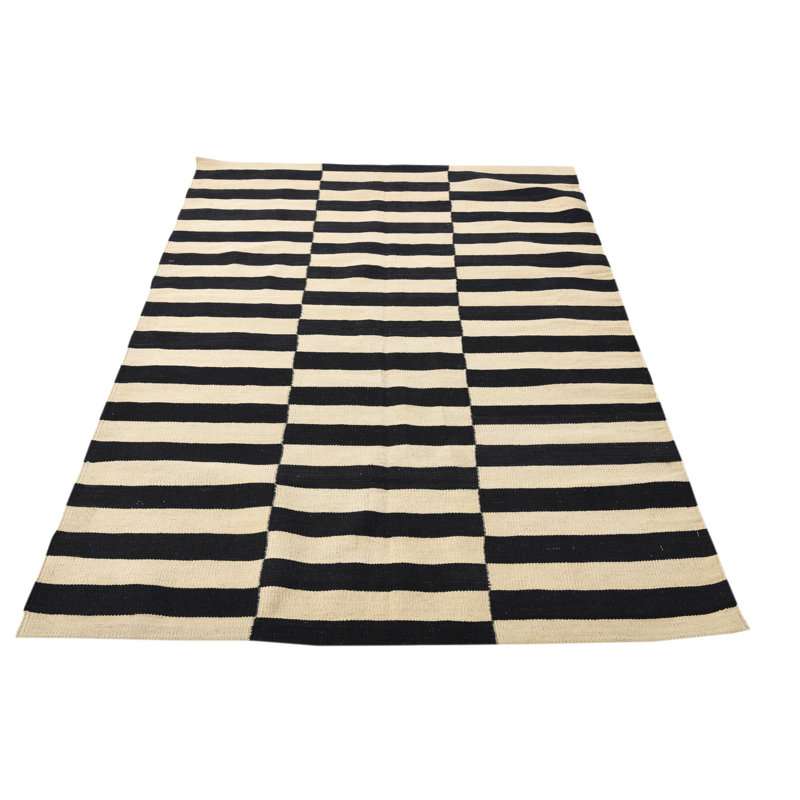 Tapis noir et blanc Jessen