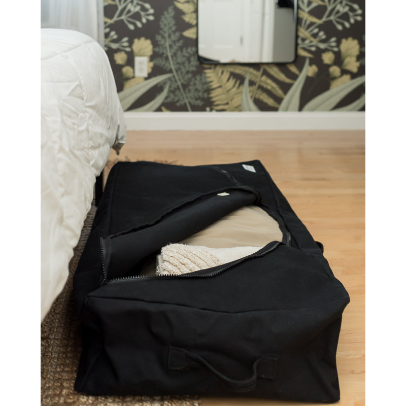 Toile avec rangement sous le lit, Noir