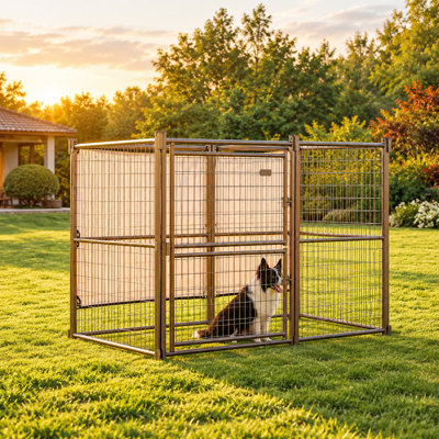 Reversible Sunshade for 4 ft. x 8 ft. Modular Dog Kennel – Waterproof & UV-Protected