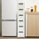 Armoire de rangement 6 tiroirs pour espace étroit